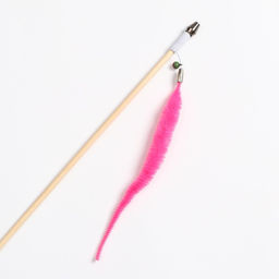 Дразнилка - удочка Веселый червячок на деревянной палочке, микс цветов - Пижон фото 2