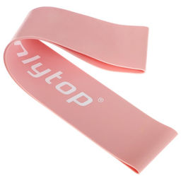 Фитнес-резинка ONLYTOP, 30×5×0.12 см, нагрузка 15 кг, цвет пудровый