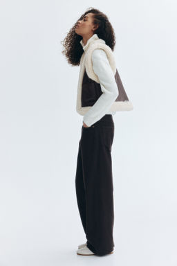 Chaleco con ribetes efecto pelo - H&m фото 5