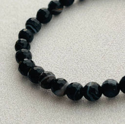 Браслет из полосатого Агата 18 см