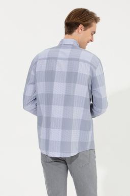 U. S. Polo Assn / Мужская серая рубашка в шотландскую клетку - U.s. polo assn фото 17