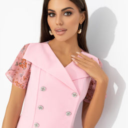 Костюм с юбкой комбинированный, Сияние уверенности (2 в 1)