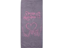 6с104.411ж1 Вместе навсегда (розовый2) Полотенце махровое 67х40см