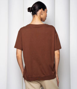 Футболка #КТ1062 (2), коричневый - Dommod фото 3