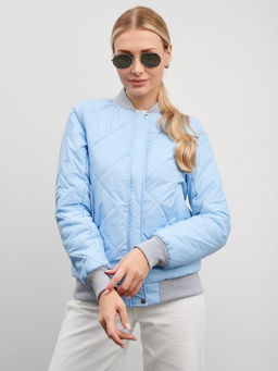 Женский бомбер ED-06 голубой - Yollochka фото 17