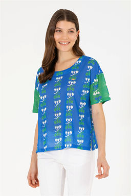 Женская футболка Saks с круглым вырезом Неожиданная скидка в корзине