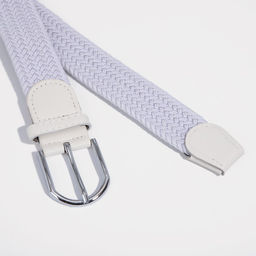Ремень детский, ширина 3 см, пряжка металл, цвет белый - Simaland фото 3