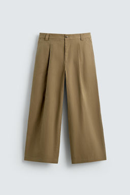 BARREL FIT PLEATED TROUSERS - Zara фото 15