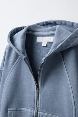 FADED-EFFECT HOODIE - Zara фото 3
