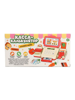 Касса-калькулятор игровой набор с аксессуарами, световые и звуковые эффекты, 13 предметов
