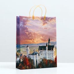 Цена за 10 шт. Пакет "Замок в Баварии", мягкий пластик, 42 x 32 см, 130 мкм