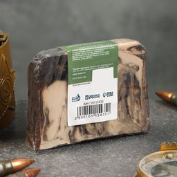 Мыло косметическое Добропаровъ, С 23 февраля черный уголь и деготь, 80 г