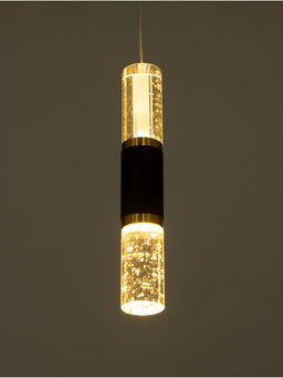 Светильник BayerLux «Дуо», LED, 5 Вт, 3000К, чёрно-золотой, 4.5×4.5×27.5-177.5 см