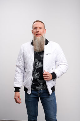 Бомбер мужской "Локс" белый