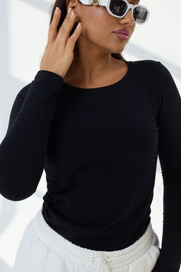 Лонгслив женский Чёрный - Амавес-текстиль фото 7