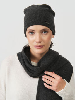 Шарф из кашемира 03034 графит