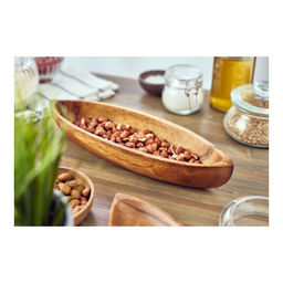 Блюдо сервировочное Walmer Organic Boat 30х9 см, 0.45 л, цвет темное дерево  фото 4