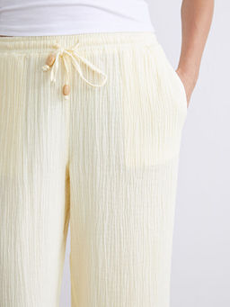 Beli Lastikli Dokulu M?slin Kad?n Pantolon