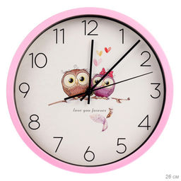 Часы настенные Совушки 26 см / 381-37 /уп 40/
