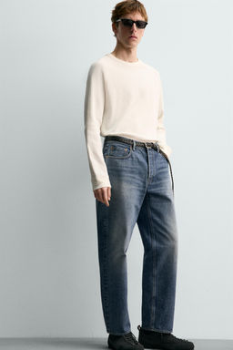 AARON LEVINE X ZARA WAFFLE-KNIT TEXTURE T-SHIRT  фото 5