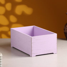 Набор ящиков деревянных Прованс 3 в 1 (25х14,5х10; 23х12,5х9; 21х10х8)см Сиреневый - Дарим красиво фото 3