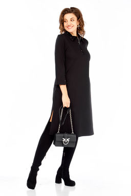 Платье Olga Style С971 черный-паетки