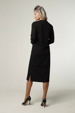 Платье женское П-173 (футер 2х нитка пенье г/к) Чёрная - Elenatex фото 6