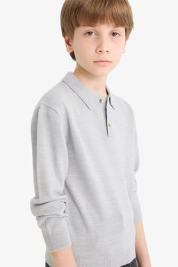 Okul Polo Yaka Kazak Erkek _ocuk - Defacto фото 4