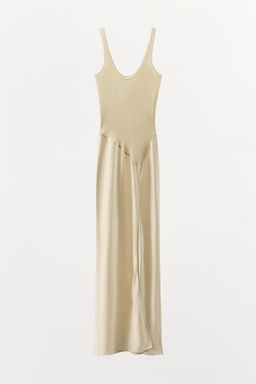 VESTIDO COMBINADO PUNTO / Crudo - Zara фото 4