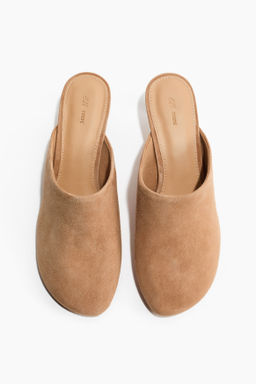 Mules de piel con tac?n kitten - H&m фото 3