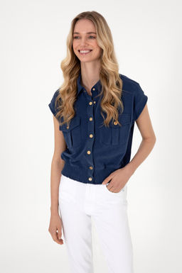 Kad_n Lacivert Sweatshirt Sepette S_rpriz _ndirim - U.s. polo assn фото 8