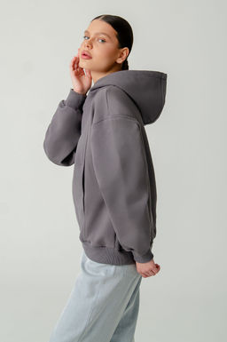 Арт. 15130 Худи женское с капюшоном 44-52 (5 шт) Цвет:серый - Калинка фото 9