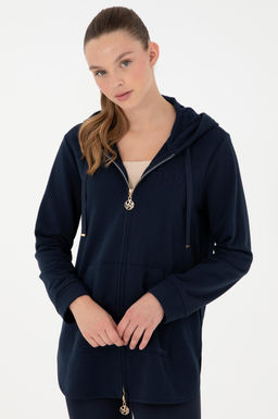 Женский темно-синий свитшот Неожиданная скидка в корзине - U.s. polo assn фото 2