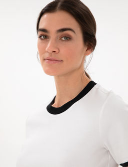 Beyaz Slim Fit Ti__rt