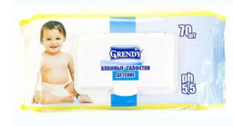 ГРЕНДИ влажн.салфетки (70шт) Освежающие без клапана