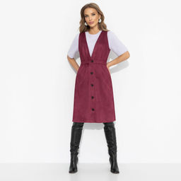 Сарафан из мягкой экозамши, Магическая сила (бордо) - Charutti фото 4