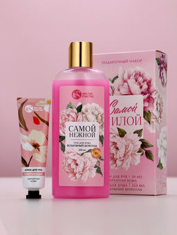 Подарочный набор Самой милой, гель для душа, 250 мл и крем для рук, 30 мл Чистое счастье