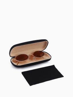 Футляр для очков на хлопушке, с паттерном, размер 16×6×4 см, чёрный