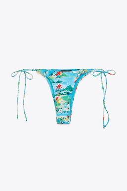TROPICAL PRINT BIKINI BOTTOMS - Zara фото 4