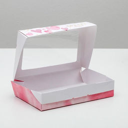 Цена за 5 шт. Кондитерская упаковка, коробка с ламинацией «Для любимых», 20 х 12 х 4 см