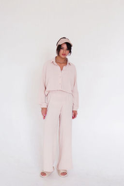 9608 Костюм в пижамном стиле айвори - Martichelli фото 12