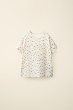 CAMISETA POINTELLE TULIPANES CREATED BY CARAMEL LONDON X ZARA / Estampado