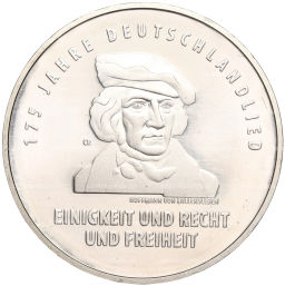 Монета 20 евро 2016 года Германия 175 лет Гимну Германии