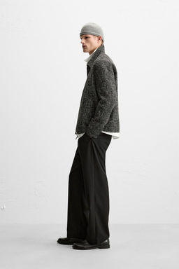 TEXTURED ZIP-UP OVERSHIRT - Zara фото 3
