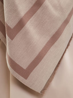 В составе шерсть и кашемир! теплый двусторонний палантин - Tantino фото 3