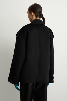 Полупальто с поясом и отлетной кокеткой - Mollis фото 5