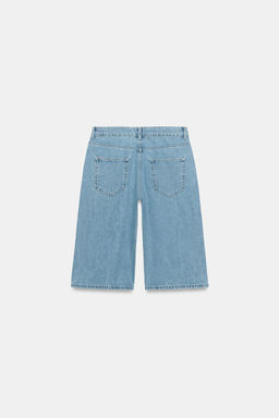 BERMUDA DENIM TIRO MEDIO ZW COLLECTION / Azul claro - Zara фото 7
