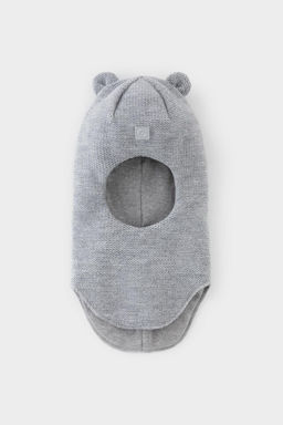 Crockid _ КВ 20393/ш/св.серый меланж шапка-шлем дет