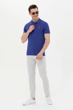 Мужская синяя базовая футболка - U.s. polo assn фото 11