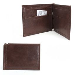 Зажим для купюр Croco-зк-301 (6 карм) натуральная кожа коричневый крек (211) 236731